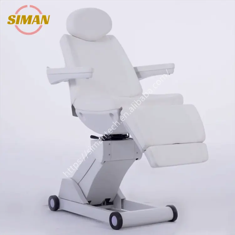 Siman 4 motors beauty bed massage table salon furniture professional spa clinic use with colorful LED atmosphere light