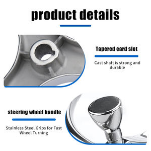 Volante <span class=keywords><strong>de</strong></span> Barco <span class=keywords><strong>de</strong></span> Acero Inoxidable <span class=keywords><strong>de</strong></span> 3.5 Pulgadas, Accesorio <span class=keywords><strong>de</strong></span> Control Hidráulico Marino - Product Image 5