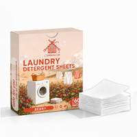 Feuilles de lessive écologiques personnalisées sans agents blanchissants optiques pour un lavage éco-responsable