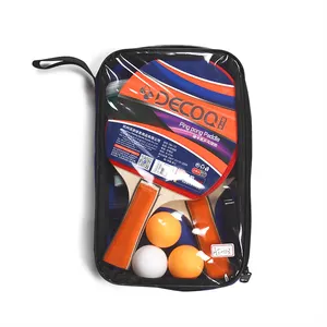 Ensemble <span class=keywords><strong>de</strong></span> raquettes <span class=keywords><strong>de</strong></span> tennis <span class=keywords><strong>de</strong></span> table professionnelles DECOQ, logo personnalisé imprimé, <span class=keywords><strong>raquette</strong></span> <span class=keywords><strong>de</strong></span> <span class=keywords><strong>ping</strong></span>-<span class=keywords><strong>pong</strong></span> en carbone, matériau en bois et caoutchouc, portable, fonction sportive - Product Image 1