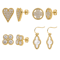 Personnalisation Fabricant : Ensemble de Bijoux en Laiton Hypoallergénique, Étanche, Anti-ternissement 2 Ans, OEM ODM, Vente en Gros