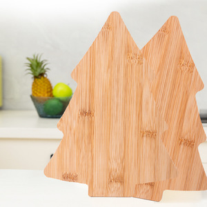 เขียงไม้ไผ่รูปต้นไม้ 27.5X20X1 ซม. กันลื่น สำหรับหั่นผลไม้ ใช้ในบ้าน - Product Image 2