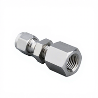 Raccord de compression mâle en acier inoxydable 316 pour traversée de cloison, filetage ZG NPT, pour tube en acier inoxydable de 6 mm et 10 mm de diamètre extérieur