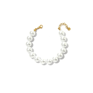 Pearl <b>Bracelet</b> 316L Stainless Steel PVD Gold Plating Sustainable Resistant Jewelry for Women - Product Image 2