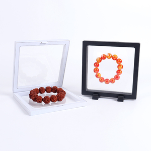 Boîte à bijoux flottante en film PE, boîte de rangement en ABS, étui d'emballage 3D, présentoir autoportant pour pierres précieuses, anneaux, boucles d'oreilles, colliers, cadre d'affichage à membrane - Product Image 2