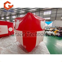 Bouée cube gonflable en PVC personnalisée bouée carrée de sports nautiques pour les marqueurs de bouée gonflable de course de natation