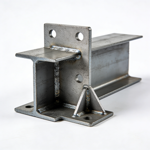 Componentes de Base de Columna y Tirantes de Acero Soldados por Arco de Alta Resistencia para la Construcción de Naves Industriales, Hechos en Vietnam - Product Image 1