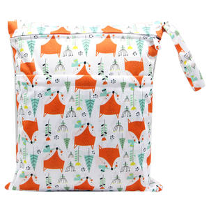 Sac de chiffons humides pour enfants sac de couches pour vêtements personnalisé sac sec humide imperméable - Product Image 4