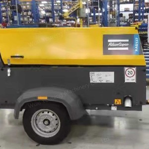 Compresseur portable Copco XAS186 XAS400 XAS137 à vis, 7 bars, 400 CFM, 100 PSI, sur roues, pour les industries de la construction et minières - Product Image 6