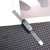 Montre Homme Sport Multifonctionnelle Colorée Décontractée LED Femme Horloge Numérique Tactile Bracelet Silicone Luxe