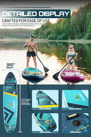 Planche à pagaie gonflable en PVC personnalisée en gros par ESUP Factory avec pompe et kit de réparation, design écologique, directement du fabricant