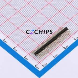 X1311WR-24J-C26D40 Pin Header Bent Lead Through Hole,P=1.27mm Connector 1x24P 1.27mm 1.27mm Pin Header - Product Image 2