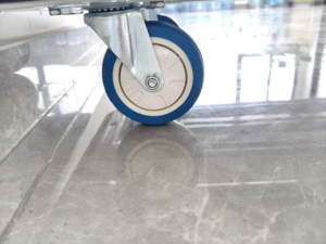 Chariot à plateforme pliable robuste avec roues silencieuses en PU, chariot à main en acier pour le transport <span class=keywords><strong>de</strong></span> marchandises en intérieur et en extérieur - Product Image 2
