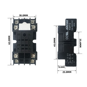 Relay Intermediet KACON HR705-2PL Seri 2A+2B/4A+4B 5A dengan Kontak Paduan Perak, Koil 24V, 8 Pin, Cina - Product Image 4