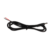 Câble d'alimentation mâle DC4017, 1,5 m, 20AWG, 2 conducteurs, pour lampe à ongles UV LED, sécheuse de manucure