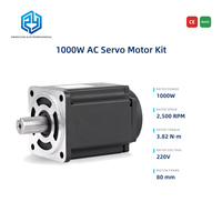 Kit de moteur servo AC 1000W classé IP65, 3,8 Nm, 220V, 2500 tr/min - pour applications industrielles robustes