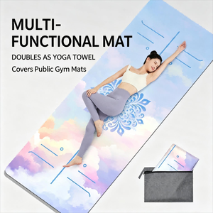 Tapis de sport en daim léger et portable de 183 cm, antidérapant et doux pour la peau, pour la gym, les sports et les activités de plein air YGM008, écologique - Product Image 6