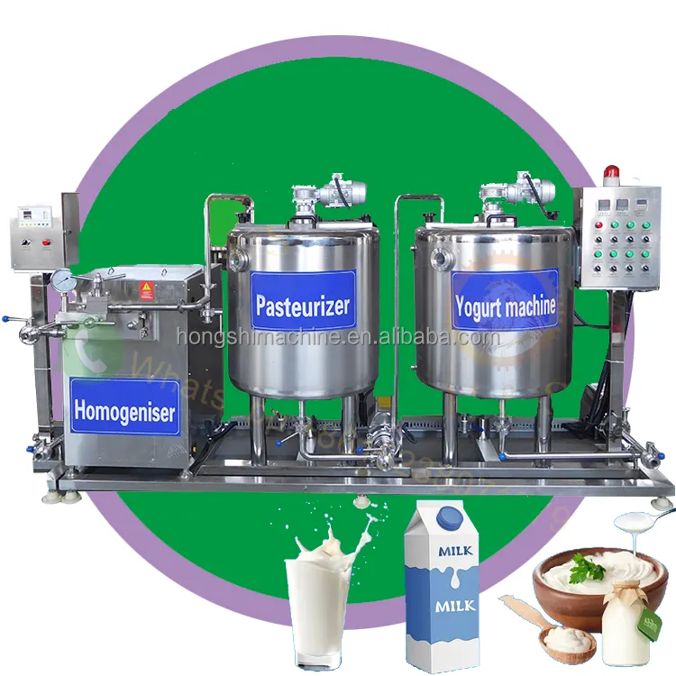 Petite ligne de production de yaourt, pasteurisation et remplissage de yaourtière