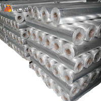 Tissu en fibre de verre enduit de feuille d'aluminium résistant aux hautes températures et à l'isolation thermique