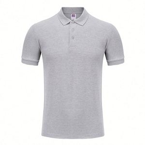 Design OEM Advertising Logo Custom Printing XXL Embroidered Gray Plain Quick Dry Fabric Polo T-<b>shirt</b> for Company Uniform - Product Image 1