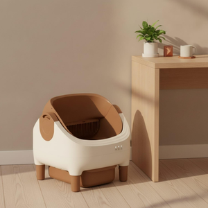 Large Fully Automatic Smart <b>Cat</b> <b>Litter</b> Box Plastic Drawer with Semi-Enclosed Shovel-Free Anti-Splash Feature Easy Clean - Product Image 6