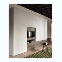 Armoire blanche simple vêtements suspendus multizone maison chambre armoire de rangement anti-poussière armoire pliante ensemble armoires élégantes