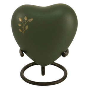 Urna Conmemorativa Pequeña en Forma de Corazón con Soporte de Hierro, Grabado Personalizado, Urnas de Cremación Decorativas de Alta Calidad, Fabricante de Urnas Conmemorativas - Product Image 5