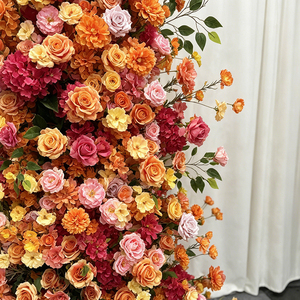Promise Artificial Flower <b>Arch</b> Set Mixed Color Polyester Handmade High Simulation Wedding <b>Decoration</b> - Product Image 3