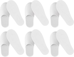 Chaussons d'hôtel jetables en velours de luxe, à bout ouvert, confortables, doux et antidérapants - Product Image 5