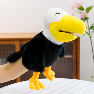 Marionnettes à main en peluche douces pour <span class=keywords><strong>ventriloque</strong></span>, animaux et oiseaux, pour l'interaction parent-enfant et le récit d'histoires, vente en gros - Product Image 4