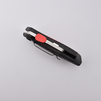 Couteau utilitaire pliant en acier de qualité industrielle, lame en acier inoxydable, coupe-carton de sécurité pour papier et carton, support DIY, personnalisable ODM