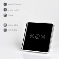 Tuya — interrupteur tactile pour rideaux, disponible avec l'application Smart life, commande vocale, google assistant et alexa