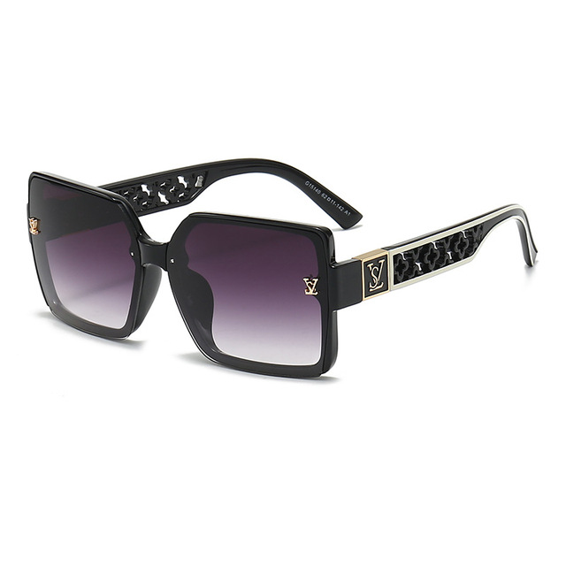 New European and American Light Luxury Personalized Box Women's Sunglasses Fashion Sunshade and UV Protection Glasses