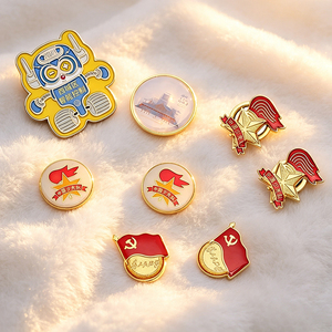 Pin de solapa de metal artesanal personalizado, insignia impresa de esmalte blando y duro, pin de sujeción para tudung/hijab musulmán - Product Image 2