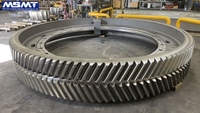Usine personnaliser forgé fabrication grand engrenage de circonférence d'éperon grand diamètre broyeur à boulets à chevrons four rotatif grand engrenage hélicoïdal