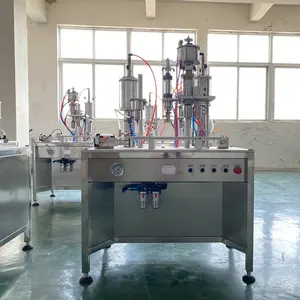 Spray Can Aerosol Filling Machine with Valve Correcting Head for Filling Lubricant Auto Care Products