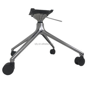 Base per Sedia da Ufficio Resistente in Lega di Alluminio Rinforzata Base a Quattro Punte con Ruote Girevole e Regolabile in Altezza - Product Image 5