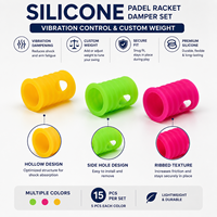 Amortisseur de vibrations en silicone léger, durable et portable avec logo personnalisé pour accessoires de raquettes de padel - Vente en gros