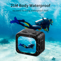Mini Cámara Deportiva de Acción 21M Impermeable B08PRO 5K Ultra HD 4K 1080P con Pantalla Completa de 2.1", EIS, WIFI, Gran Angular de 170° y Sensor IMX386