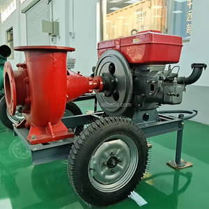 משאבת מים השקיה דיזל אדומה 8 אינץ' זרימה 350m3/h קיבולת גדולה משאבת ביוב עירונית - Product Image 3