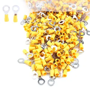 RV2-6L 1/4 1.5-2.5mm Factory Price Copper Round Tongue Spade Crimping Wire Connector Ring Type Cable Lugs Ring Terminal With M6