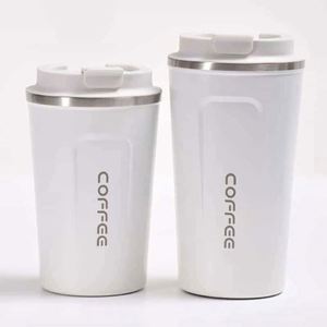 Taza de Café de Acero Inoxidable 304, Termo Portátil para Auto, Regalo de Oficina, Taza para Dos Bebidas - Product Image 4