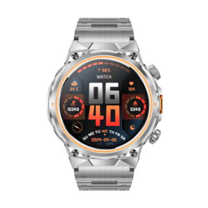 สมาร์ทวอทช์ AK81 สำหรับเล่นกีฬา กันน้ำ IP68 หน้าจอกลม 1.46 นิ้ว รองรับการโทรผ่านบลูทูธ ไฟฉาย เข็มทิศ  ติดตามกิจกรรมหลากหลายประเภท สมาร์ทวอทช์สำหรับผู้ชาย - Product Image 5