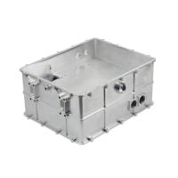 Boîtier de blindage de cavité RF anodisé de haute précision, usiné par CNC, en aluminium 5G pour équipements de communication