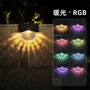 Solar Powered Outdoor LED Stair <b>Light</b> Motion Activated Waterproof Garden Walkway Corner <b>Light</b> - Product Image 4