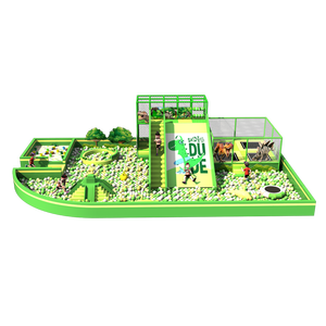 Piscina de Pelotas Grande y Popular, Equipo de Entretenimiento Infantil, Juegos con Temática Verde, Área de Juegos Interior para Niños - Product Image 6
