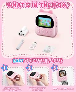 Cámara Digital Instantánea para Niños, con Pantalla IPS HD de 2.4 Pulgadas, Portátil, Divertida y Rápida, con Tarjeta SD de 32 GB - Product Image 3