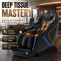 Fauteuil de massage intelligent 4D de qualité supérieure avec interphone intégré pour salons VIP d'aéroports et hôtels