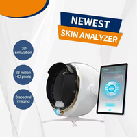 Analyseur de peau professionnel Max Skin Analysis Machine, analyseur de peau du visage 3D avec détection IA, scanner facial, analyseur de cheveux, du cuir chevelu et de la peau