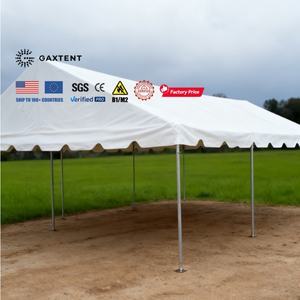 GAXTENT <span class=keywords><strong>Tente</strong></span> <span class=keywords><strong>de</strong></span> <span class=keywords><strong>jardin</strong></span> blanche à cadre <span class=keywords><strong>de</strong></span> pignon, tentes <span class=keywords><strong>de</strong></span> mariage pour événements 20 Ft X 30 Ft (6 M X 9 M) - Product Image 2